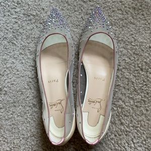 Christian Louboutin Follies Strass Flats - Size 36